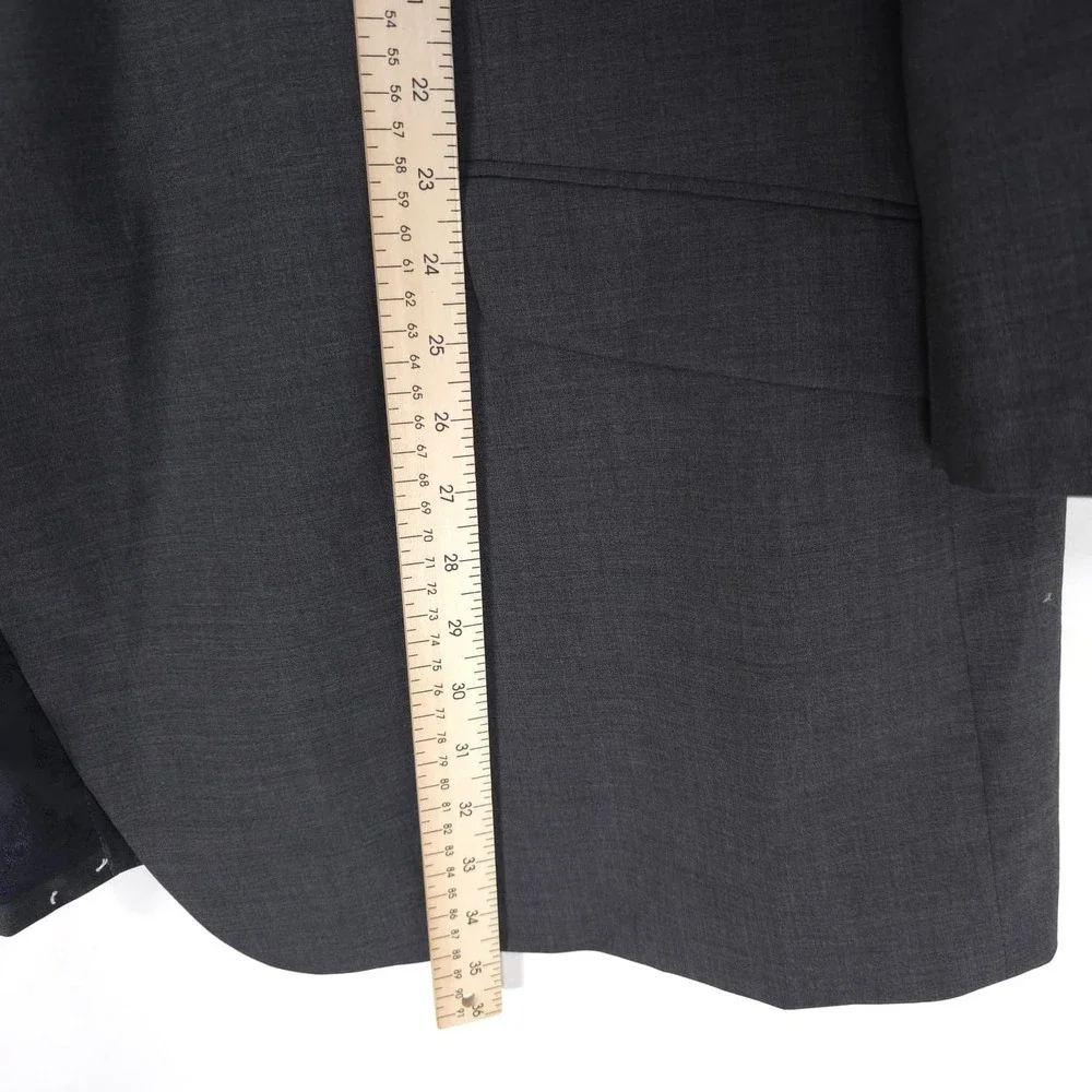 INDOCHINO New Men's Blazer Sport Coat LARGE Gray Wool Made for you APQ Jacket 52